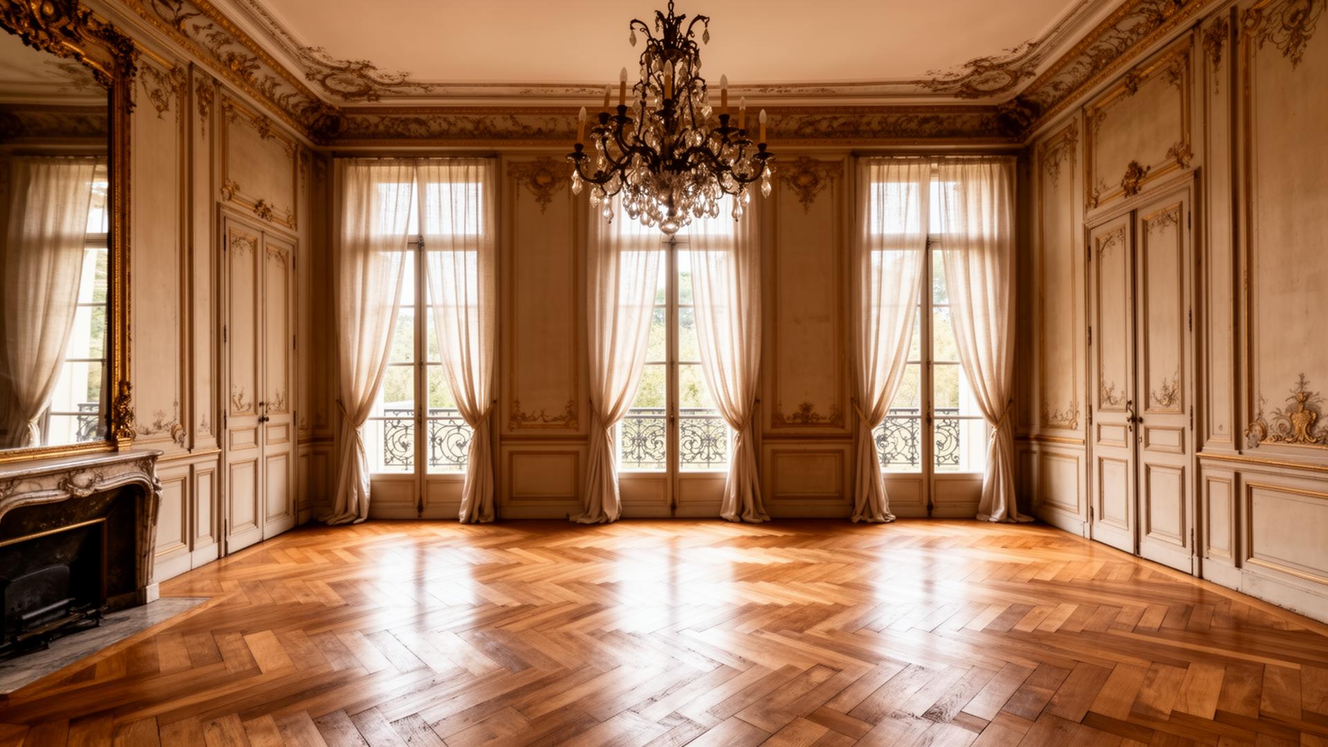 Intérieur restauré d'un hôtel particulier